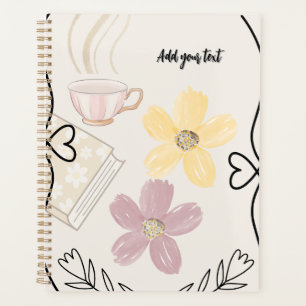 Planificateur de café et de fleurs pour les amoure