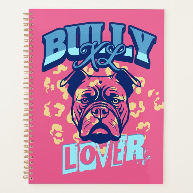 Planificateur de calendrier Xl Bully Uk Chien (Devant)
