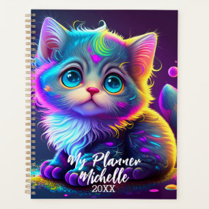 Planificateur de chaton coloré mignon