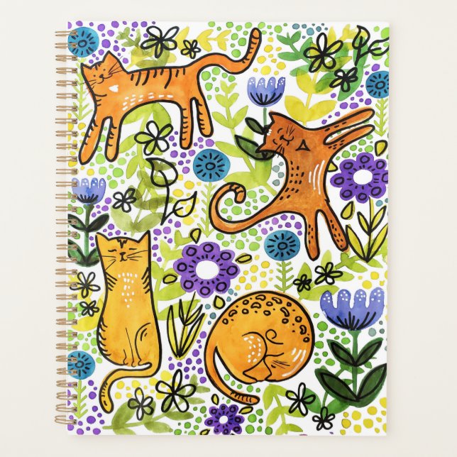 Planificateur de chats de jardin (Devant)