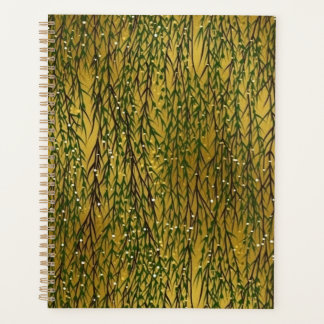 Planificateur de chiyogami à saules pleurs