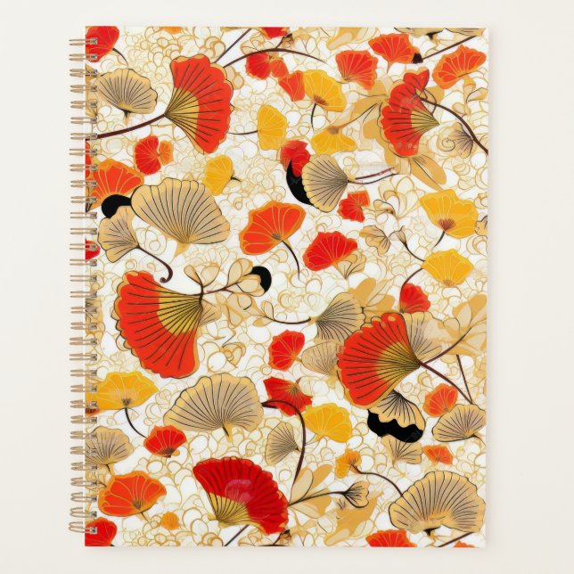 Planificateur de chiyogami Gingko Leaf (Devant)