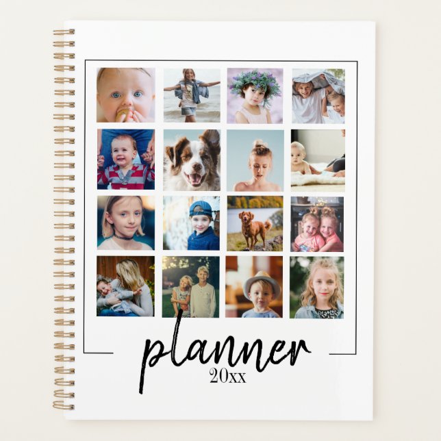 Planificateur de collage photo de script personnal (Devant)