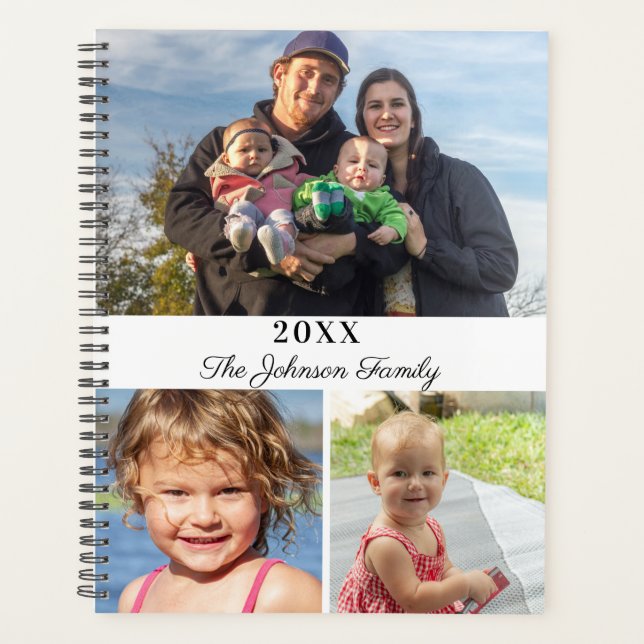 Planificateur de famille de photos personnalisé (Devant)