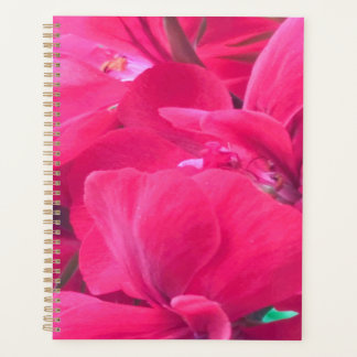 Planificateur de fleurs roses