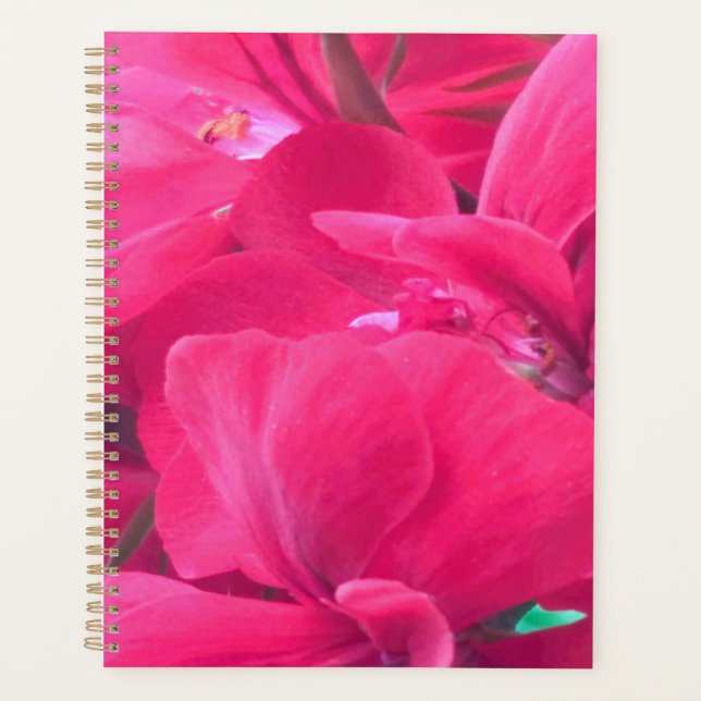 Planificateur de fleurs roses (Devant)