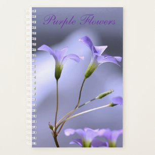 Planificateur de fleurs violettes