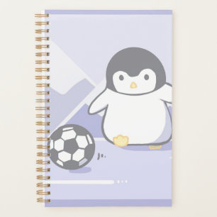 Planificateur de football de pingouin mignon   Spi