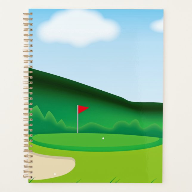 Planificateur de golf customisé/Planificateur de c (Devant)