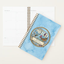 Planificateur de jardin sauvage bleu – Agenda pers