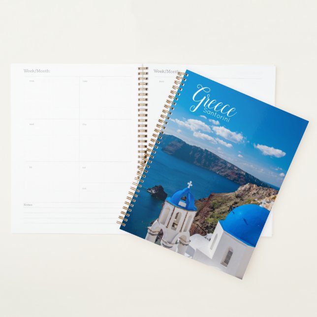 Planificateur de la semaine de la fête de la Grèce (Devant avec enveloppe)