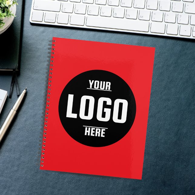 Planificateur de logo professionnel personnalisé 2 (Custom Business Logo Red Planner 2026 – Personalized)