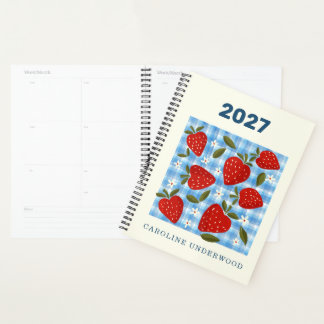 Planificateur de marché personnalisé aux fraises r