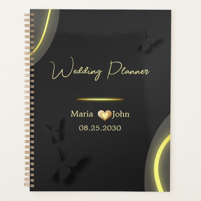 Planificateur de mariage élégant personnalisé (Devant)