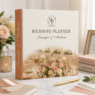 Planificateur de mariage floral élégant - Classeur