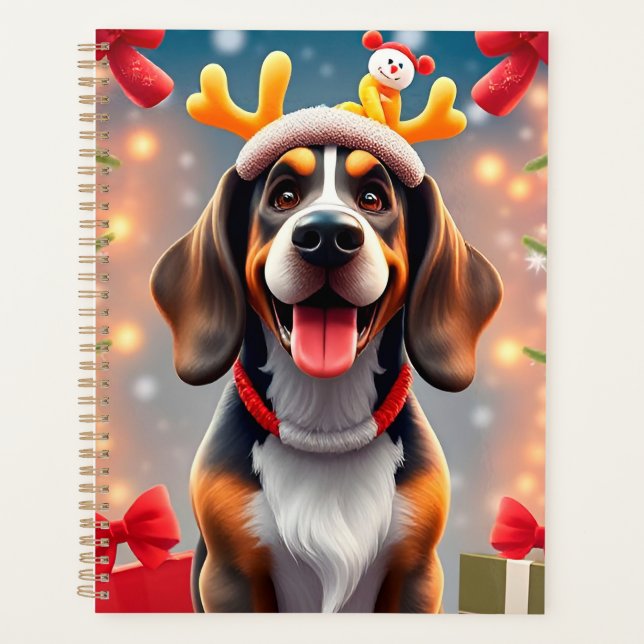 Planificateur de Noël drôle pour chien Cadeau de f (Devant)