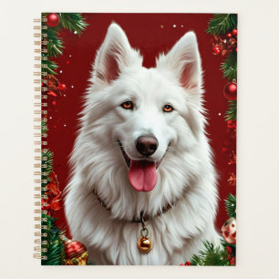 Planificateur de Noël White Dog Cadeau de fête ✨