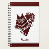 Planificateur de Pom-pom girl Maroon