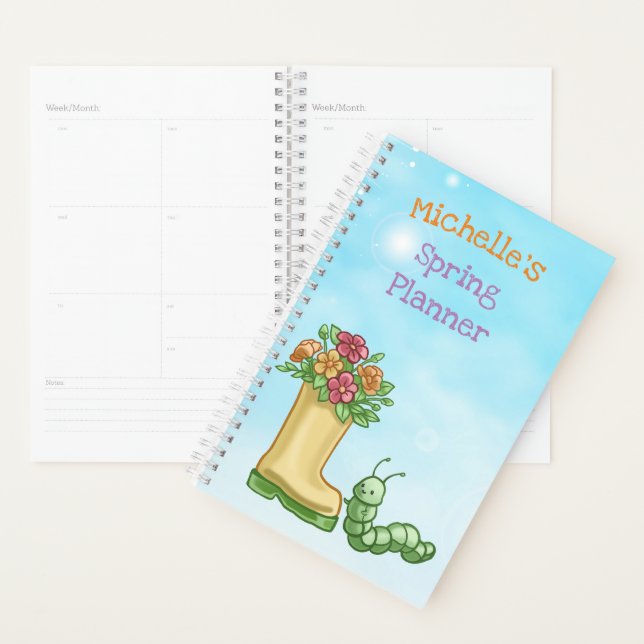 Planificateur de printemps personnalisé (Devant avec enveloppe)