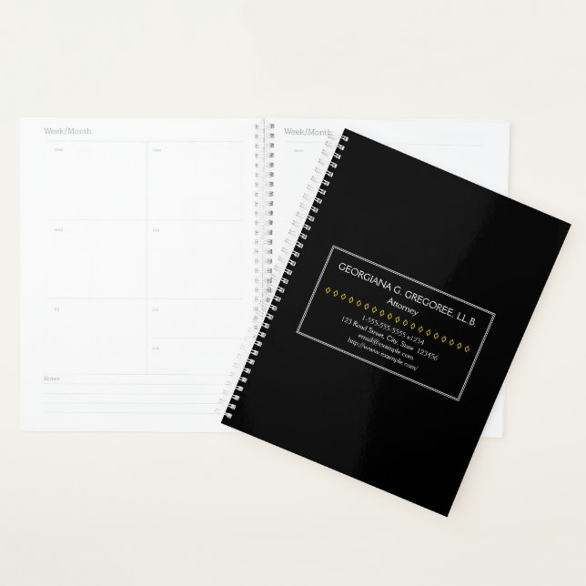 Planificateur de procureur de base et personnalisa (Devant avec enveloppe)