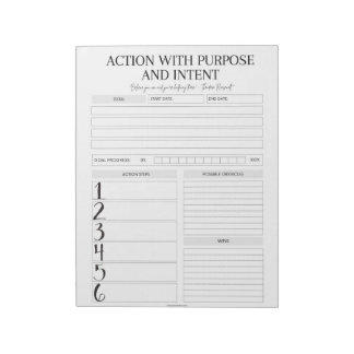 Planificateur de réussite : Bloc-notes de plan d'a