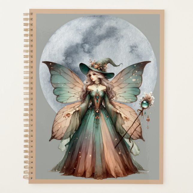 Planificateur de sorcière fée enchantée (Devant)