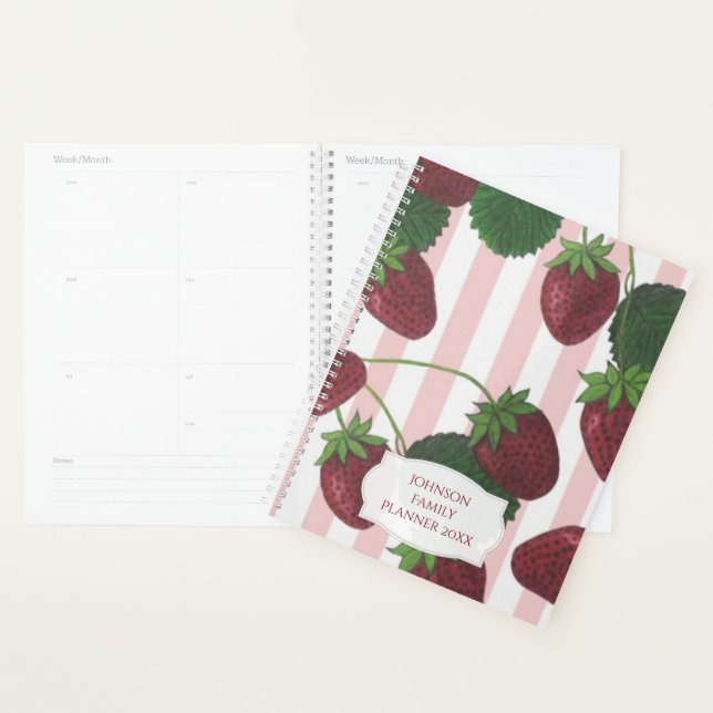 Planificateur de vigne fraise (Devant avec enveloppe)