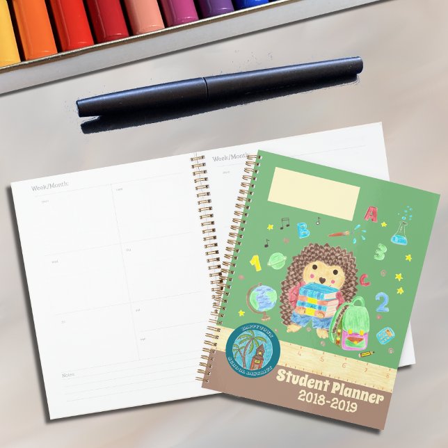 Planificateur d'école primaire Sweet hedgehog 2018 (Créateur téléchargé)
