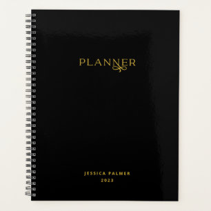 Planificateur d'équipe personnalisé en noir, organ