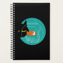 Planificateur Drôle Chat & Poisson – Kuro Catto +