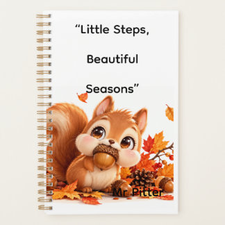 Planificateur Écureuil Mignon de l'Automne Modifia