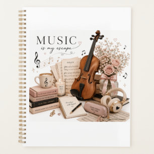 Planificateur élégant de pratique de violon
