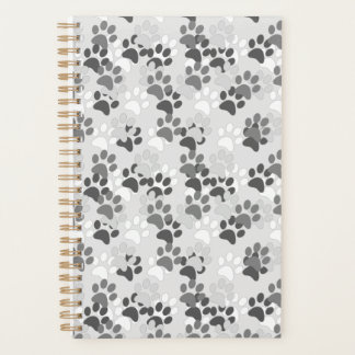 Planificateur Empreinte de patte gris