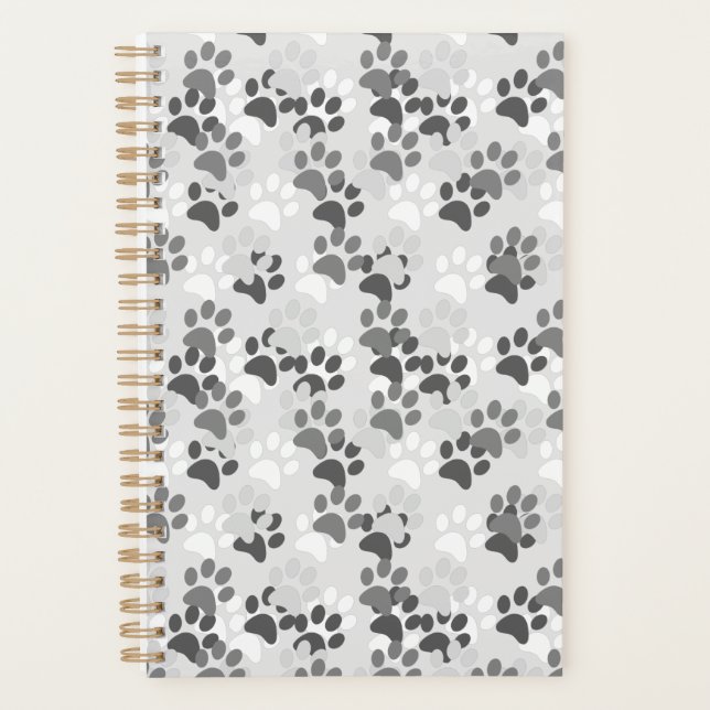 Planificateur Empreinte de patte gris (Devant)