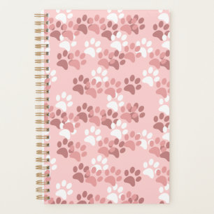Planificateur Empreinte de patte rose