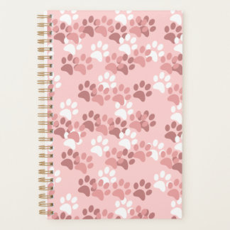 Planificateur Empreinte de patte rose