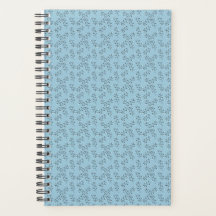 Planificateur Floral Bleu
