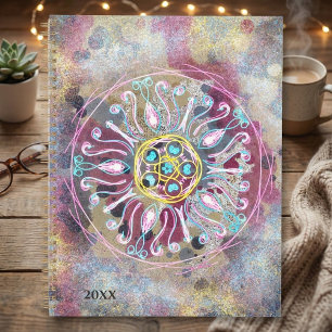 Planificateur floral Boho fantaisiste coloré