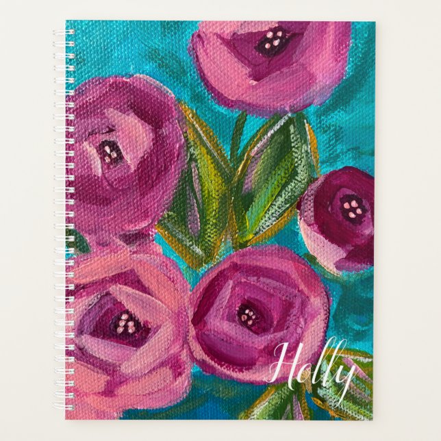 Planificateur floral et en bande personnalisé (Devant)
