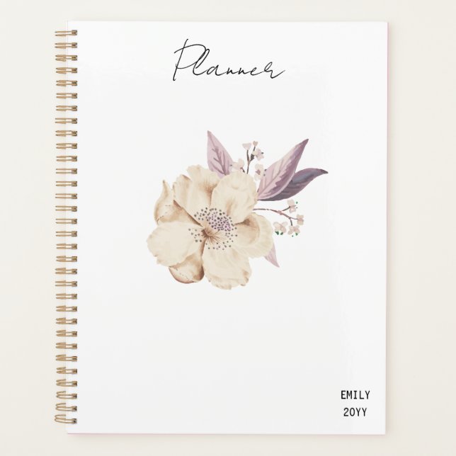 Planificateur floral simple (Devant)