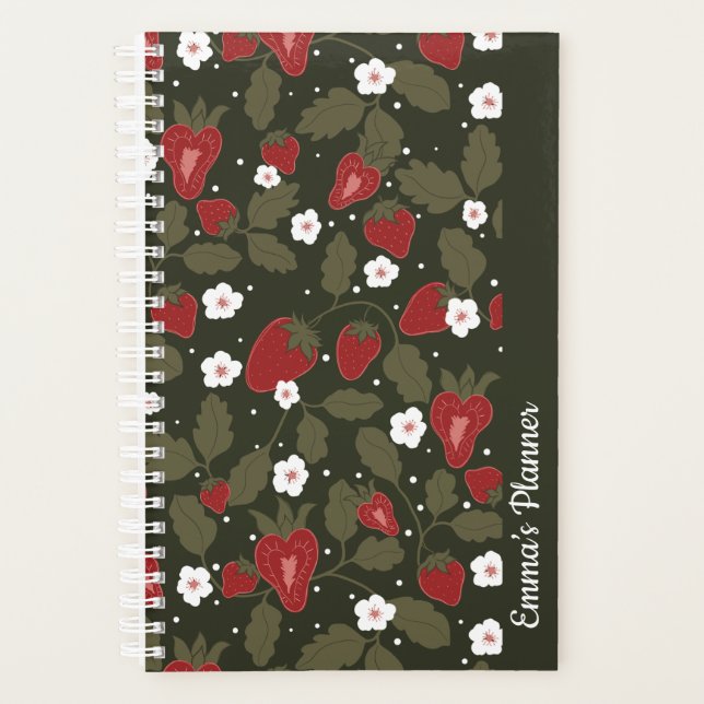 Planificateur fraise | planificateur mignon person (Devant)
