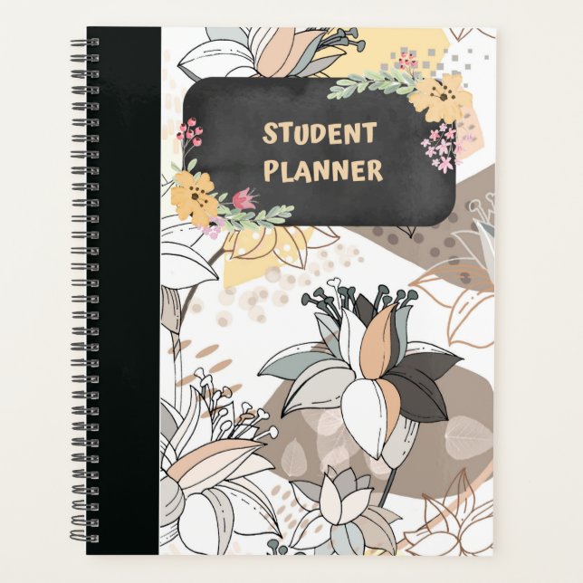 PLANIFICATEUR HEBDOMADAIRE FLORAL (Devant)