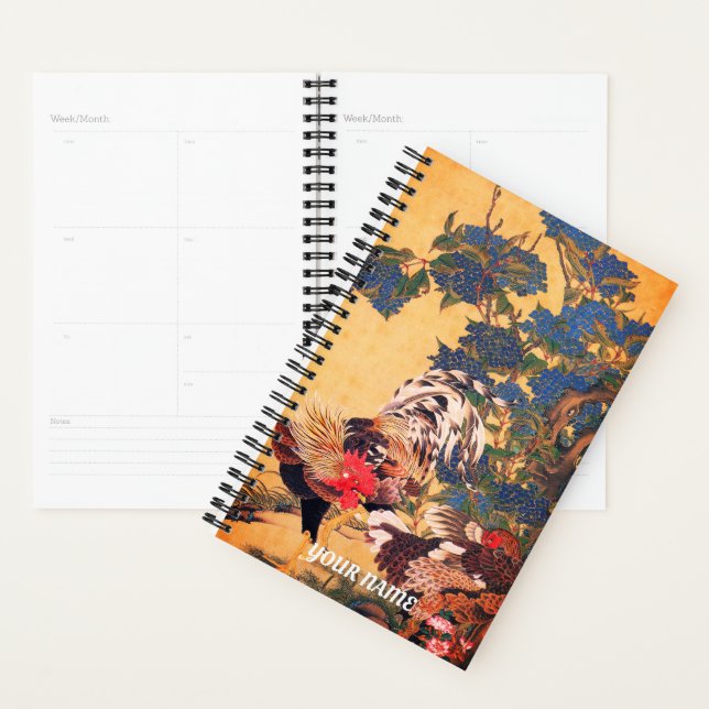 Planificateur hebdomadaire/mensuel de 8,5 po x 11  (Devant avec enveloppe)