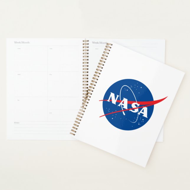 Planificateur hebdomadaire/mensuel Iconique NASA (Devant avec enveloppe)