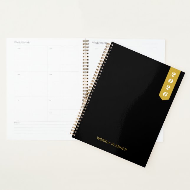 Planificateur Hebdomadaire Personnalisé Moderne Él (Devant avec enveloppe)