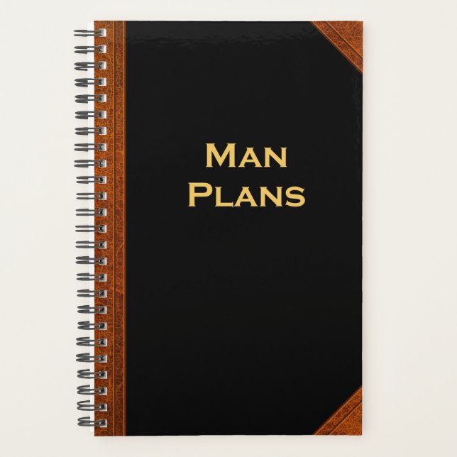 Planificateur Homme Plans Style Vintage (Devant)