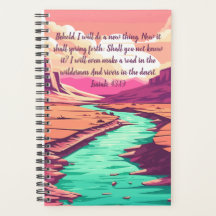 Planificateur Isaiah 43:19 Rivière Désert 