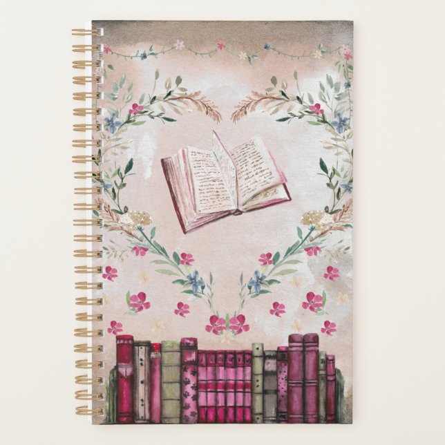 Planificateur Lover de livre vintage (Devant)