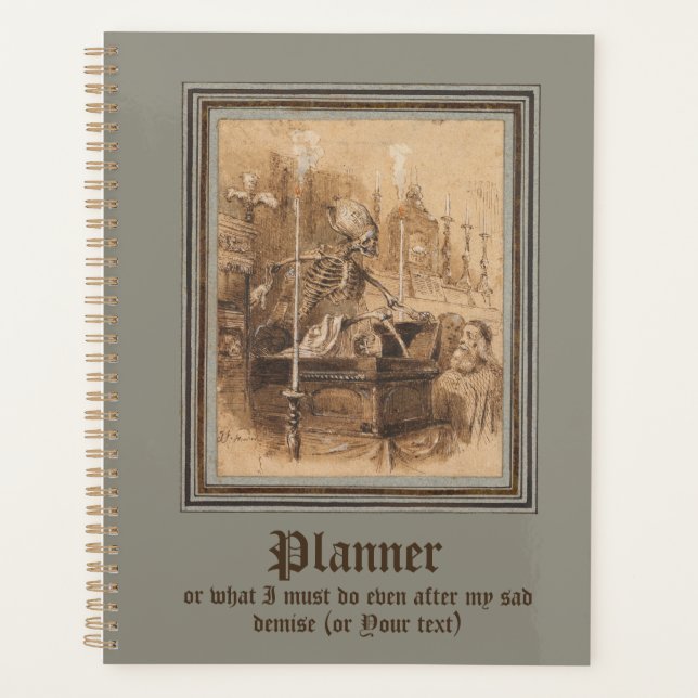 Planificateur Macabre pour les accros au travail (Devant)