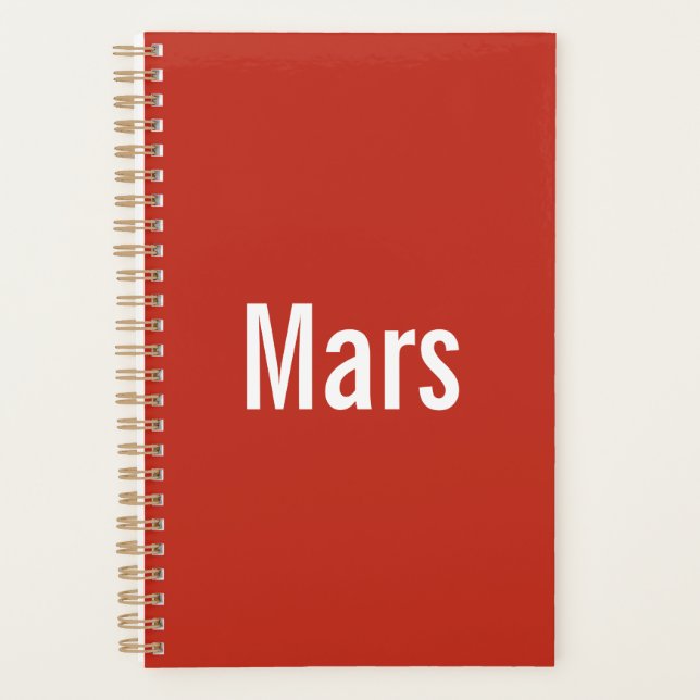 Planificateur Mars  (Devant)